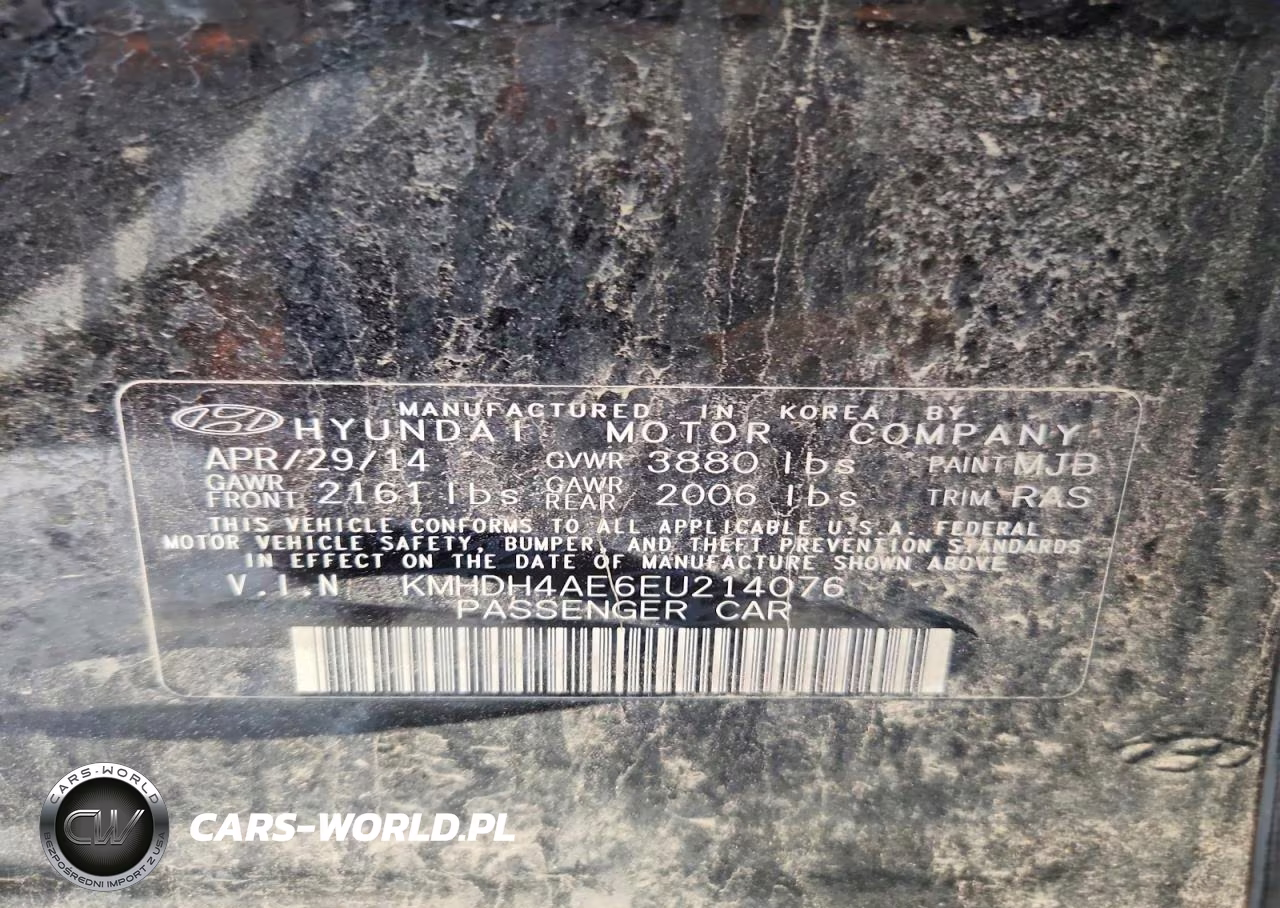 2014 Hyundai Elantra Limited VIN:KMHDH4AE6EU214076 - 12