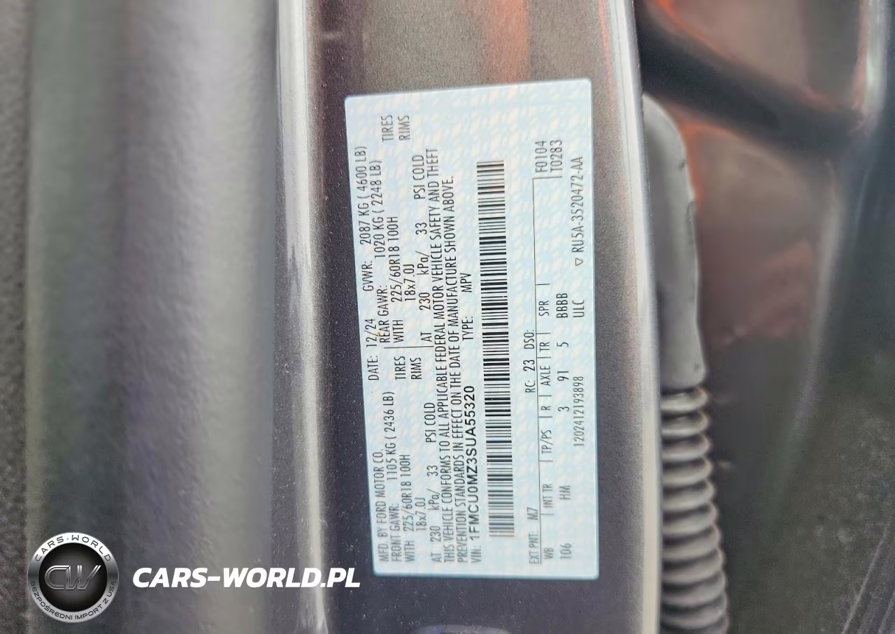 2025 Ford Escape St Line VIN:1FMCU0MZ3SUA55320 - 14