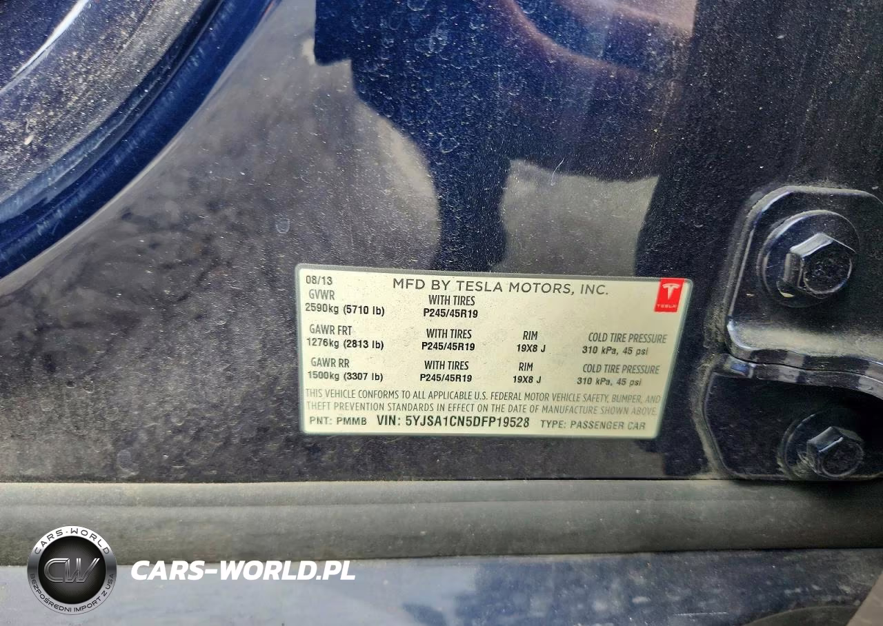 2013 Tesla Model S VIN:5YJSA1CN5DFP19528 - 13