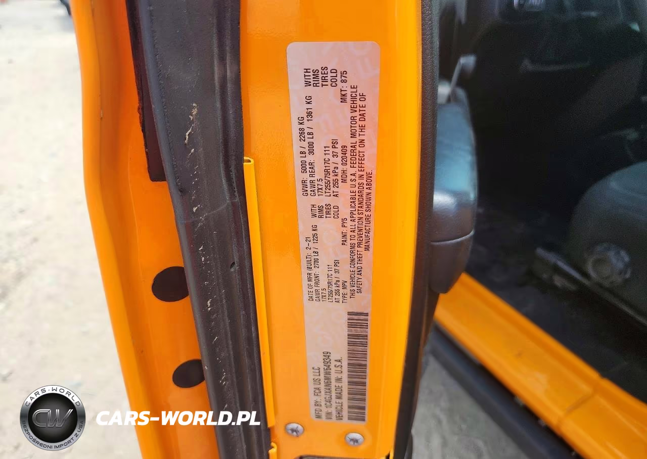 2021 Jeep Wrangler Sport VIN:1C4GJXAN6MW649349 - 12