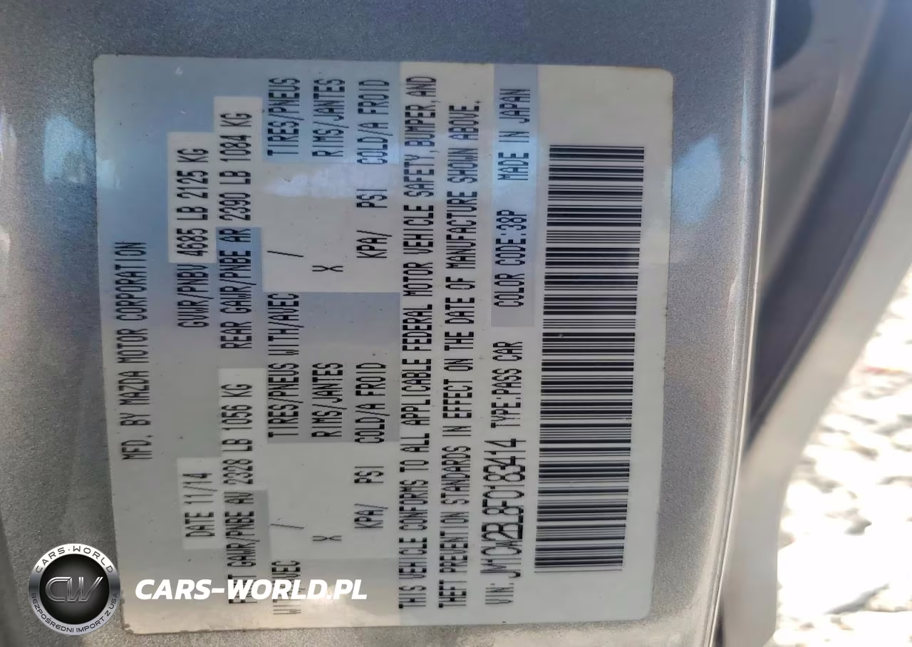 2015 Mazda 5 Sport VIN:JM1CW2BL8F0183414 - 14