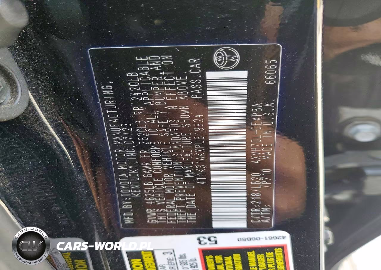 2023 Toyota Camry Xse VIN:4T1K31AKXPU619824 - 12
