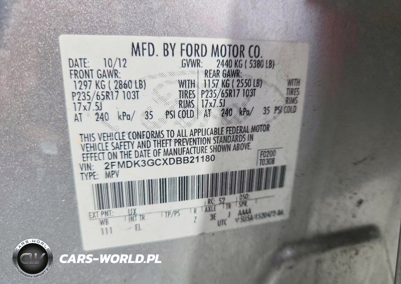 2013 Ford Edge Se VIN:2FMDK3GCXDBB21180 - 13