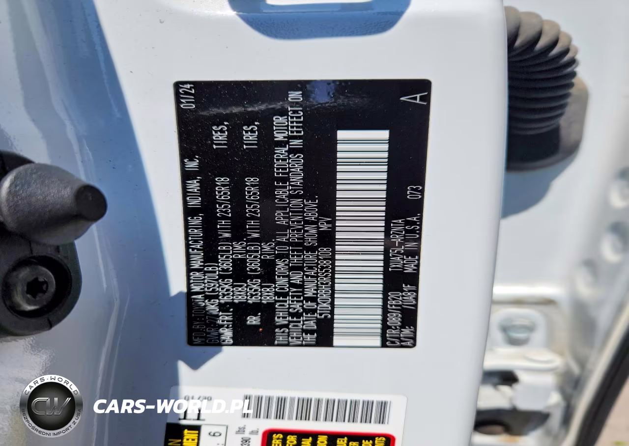 2024 Toyota Highlander Le VIN:5TDKDRBH3RS538108 - 14