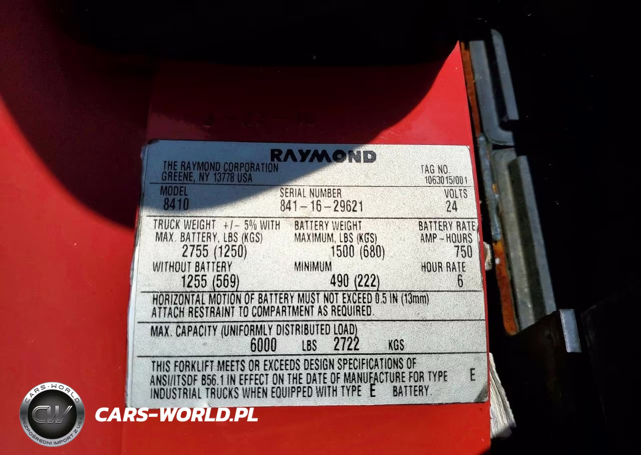 2016 Raymond 8410 Pallet Jack VIN:00000008411629621 - 10