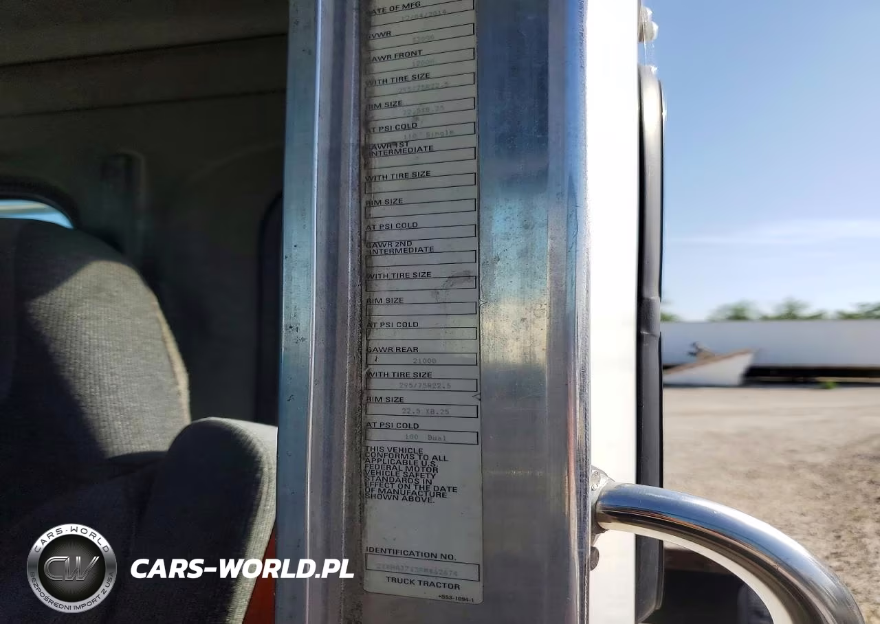 2015 Kenworth T370 Semi Truck VIN:2XKHAJ7X3FM462674 - 11