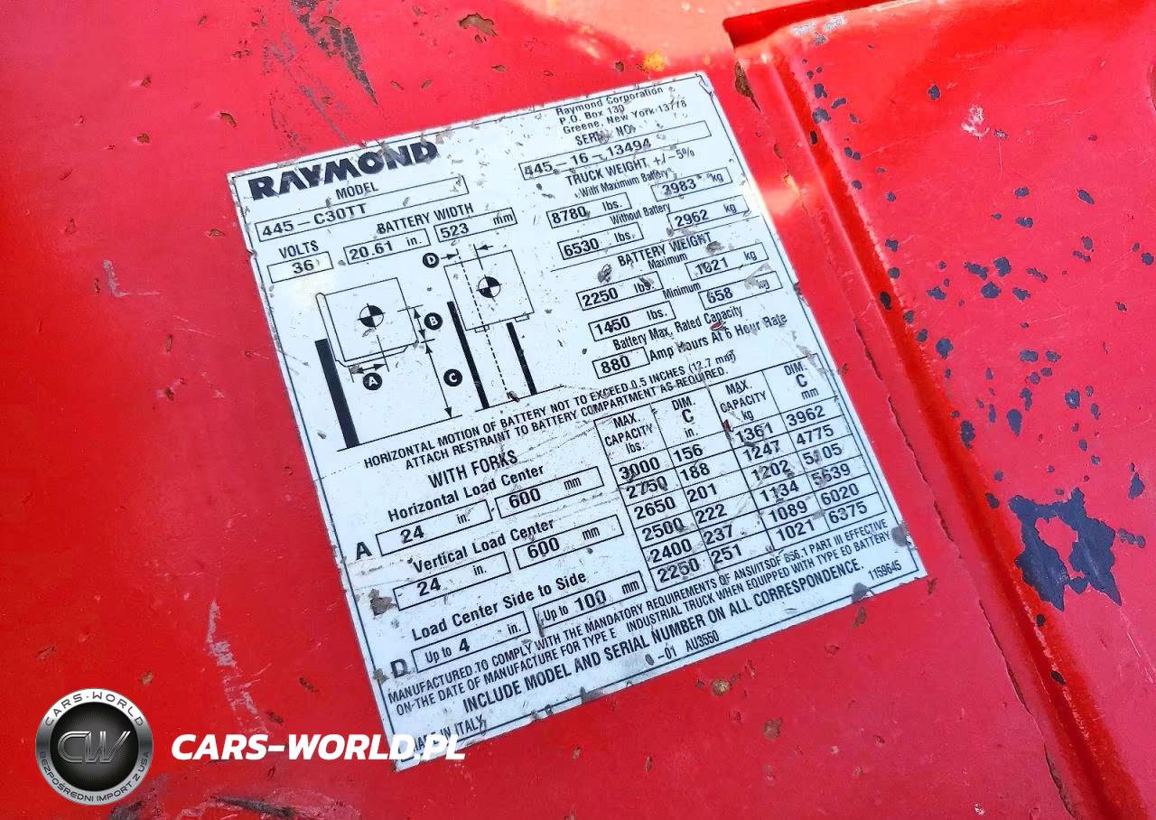 2016 Raymond 445-C30Tt Forklift VIN:00000004451613494 - 10