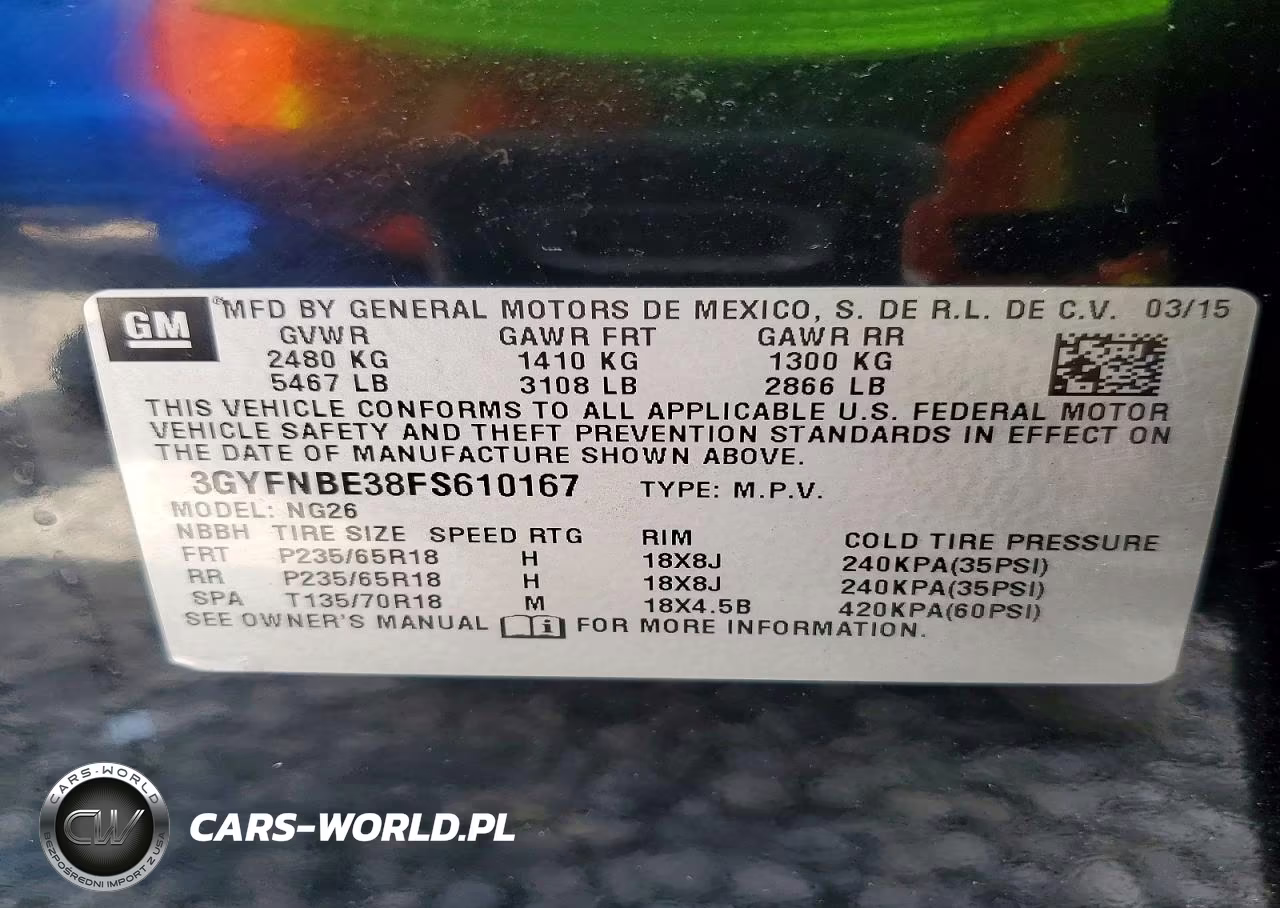 2015 Cadillac Srx Luxury Collection VIN:3GYFNBE38FS610167 - 12