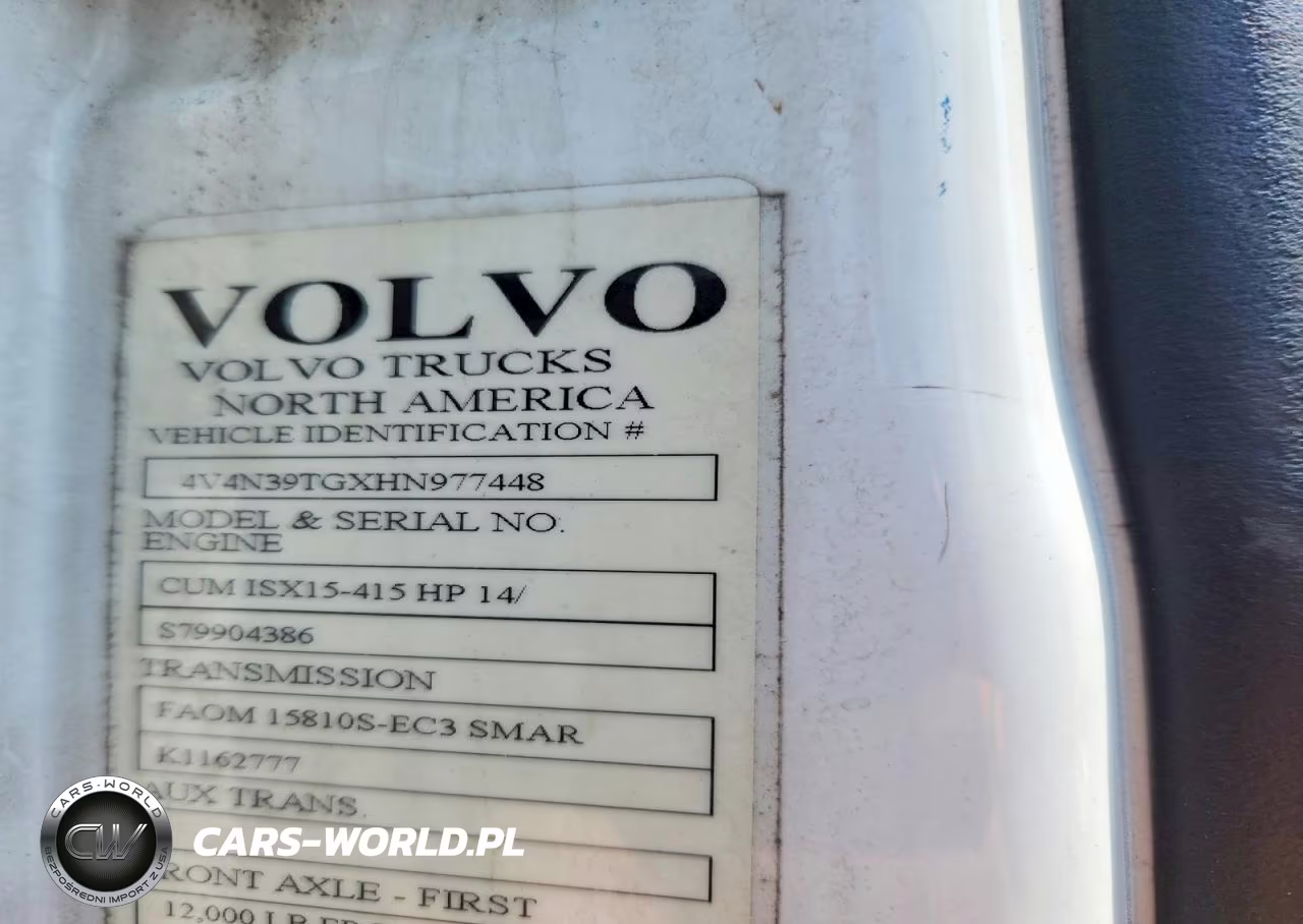 2017 Volvo Vnl Semi Truck VIN:4V4N39TGXHN977448 - 11