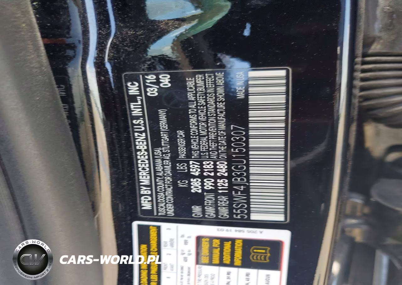 2016 Mercedes-Benz C 300 VIN:55SWF4JB3GU150307 - 12