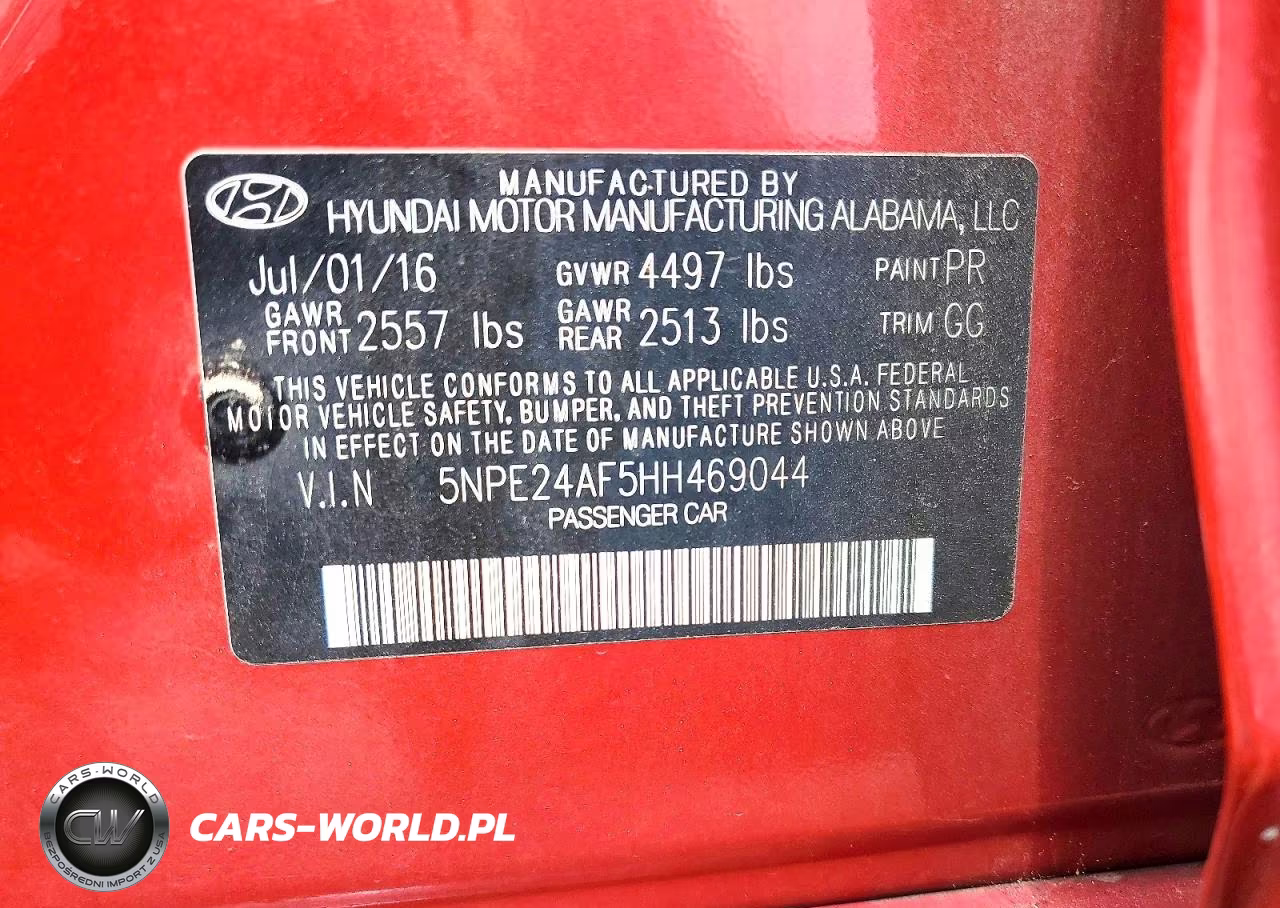 2017 Hyundai Sonata Se VIN:5NPE24AF5HH469044 - 12
