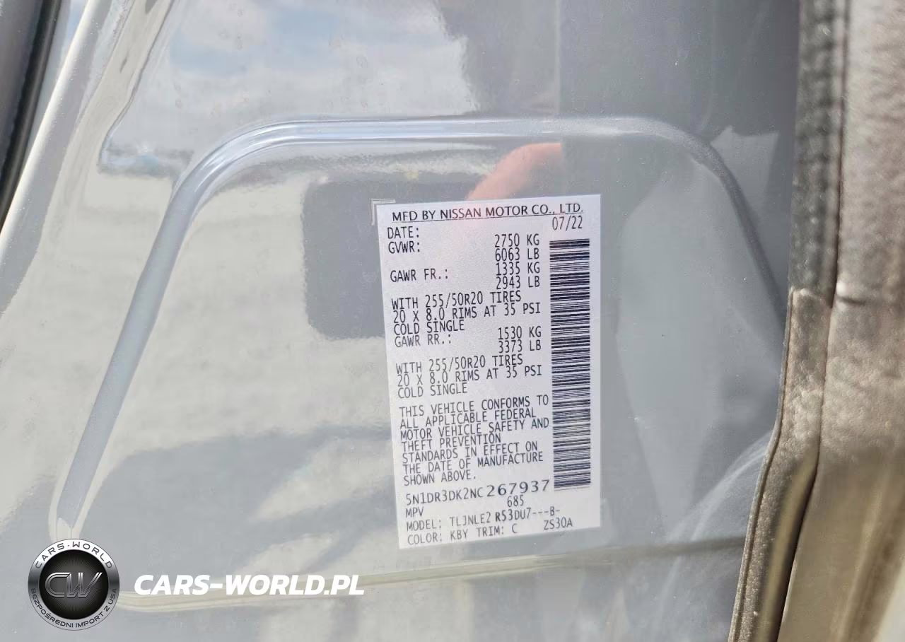 2022 Nissan Pathfinder Platinum VIN:5N1DR3DK2NC267937 - 13