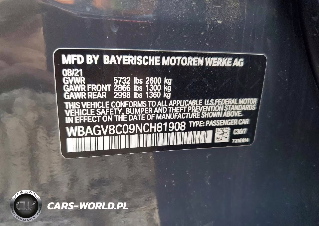 2022 BMW M850Xi VIN:WBAGV8C09NCH81908 - 12