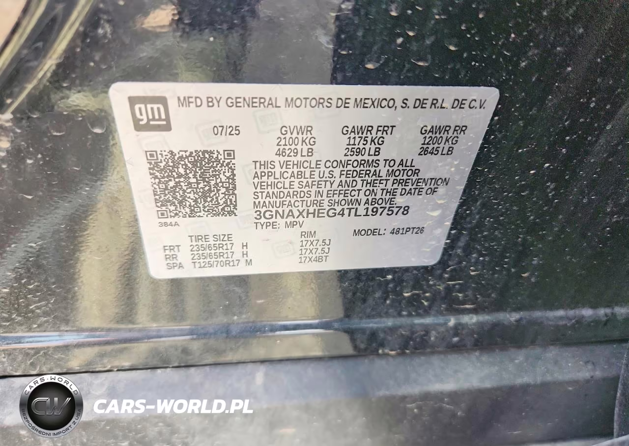 2026 Chevrolet Equinox Lt VIN:3GNAXHEG4TL197578 - 12