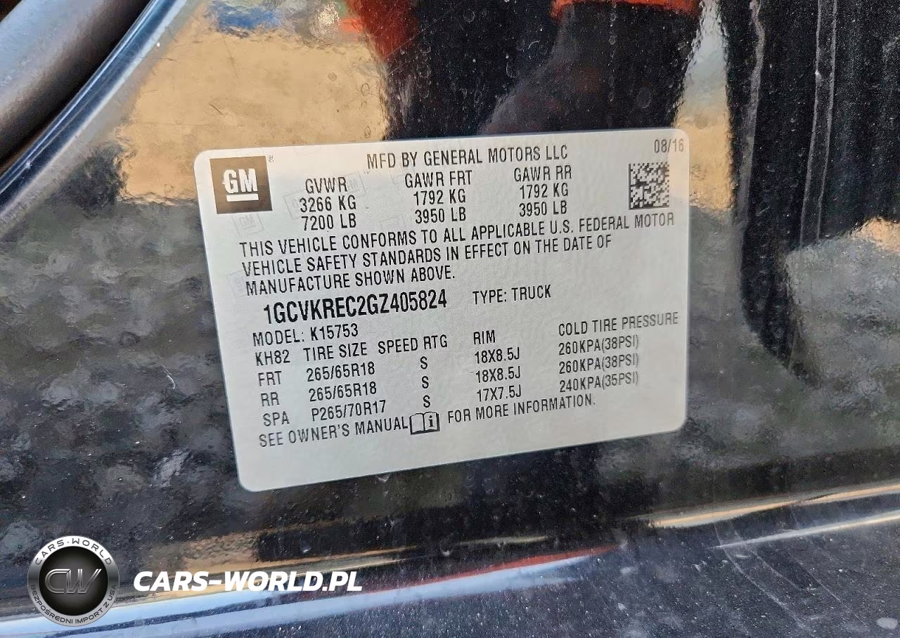 2016 Chevrolet Silverado K1500 Lt VIN:1GCVKREC2GZ405824 - 12
