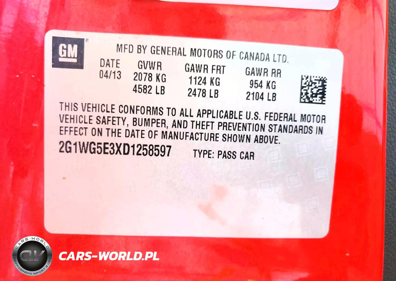 2013 Chevrolet Impala Lt VIN:2G1WG5E3XD1258597 - 12