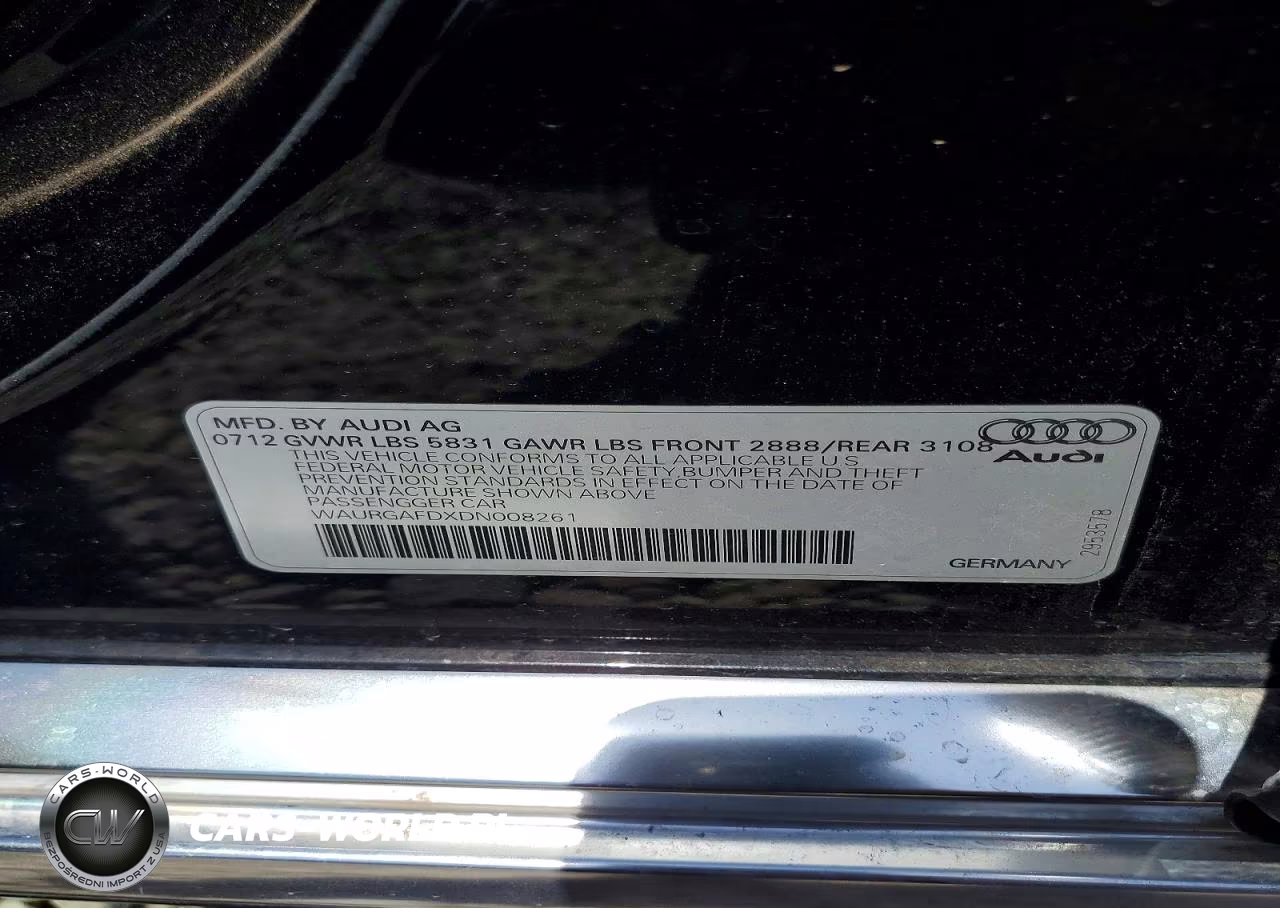 2013 Audi A8 L Quattro VIN:WAURGAFDXDN008261 - 12