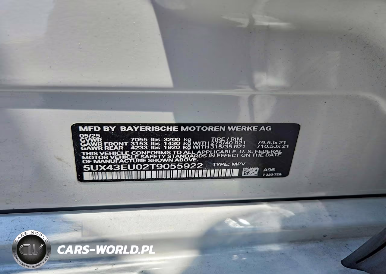 2026 BMW X5 xDrive50E VIN:5UX43EU02T9055922 - 13