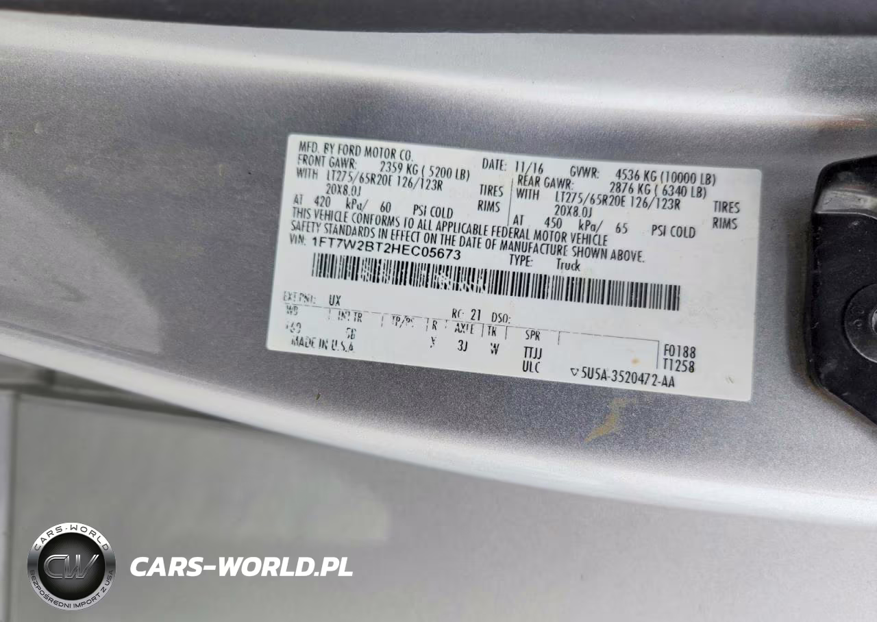 2017 Ford F250 Super Duty VIN:1FT7W2BT2HEC05673 - 12