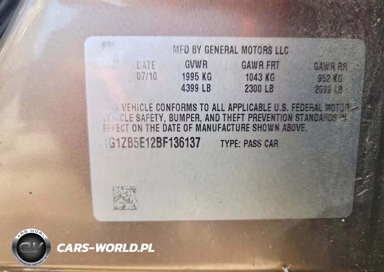 2011 Chevrolet Malibu Ls VIN:1G1ZB5E12BF136137 - 12
