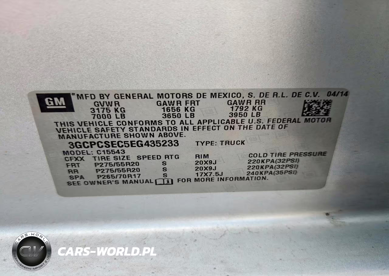 2014 Chevrolet Silverado C1500 Ltz VIN:3GCPCSEC5EG435233 - 12