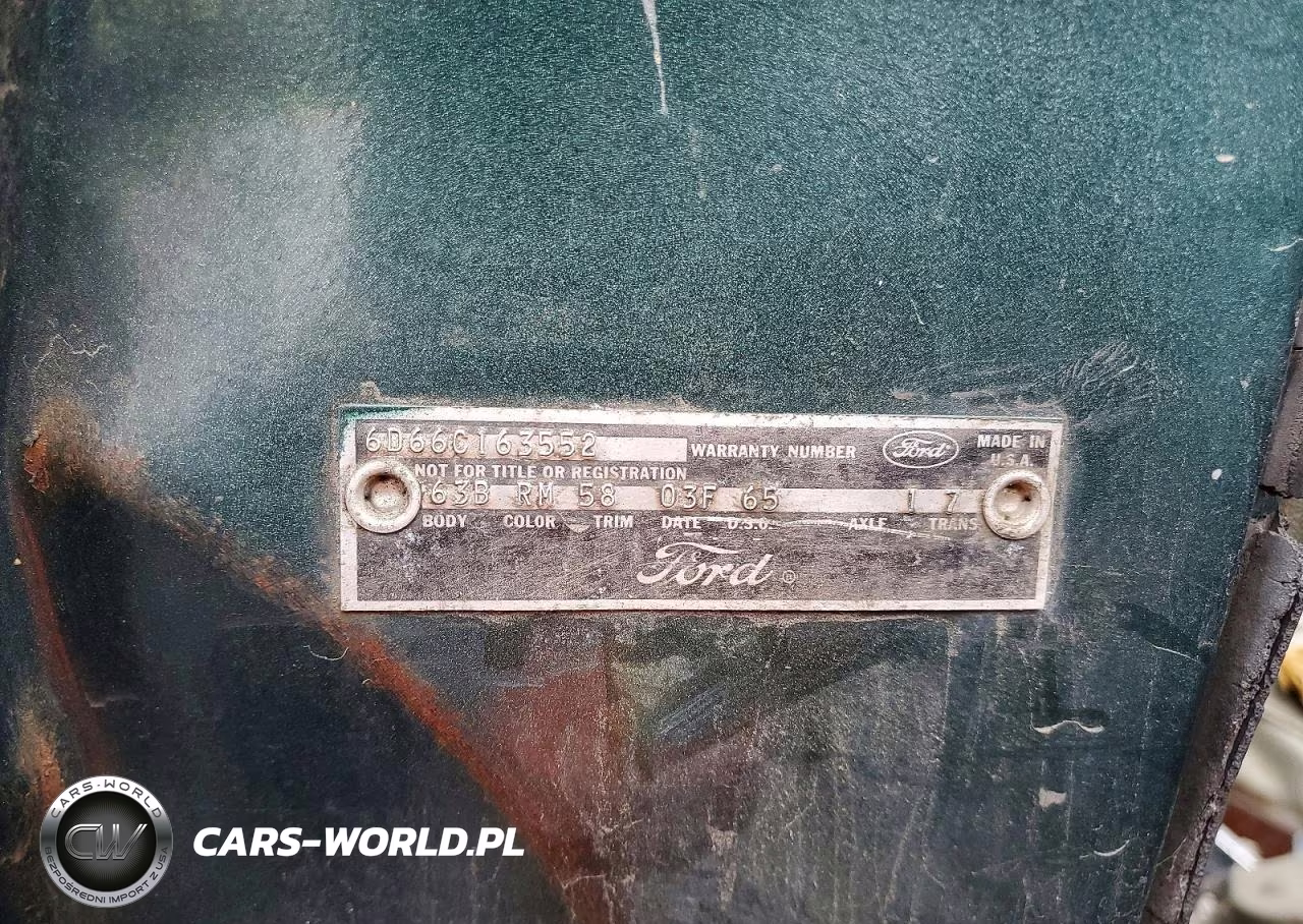 1966 Ford Galaxy 500 VIN:6D66C163552 - 12