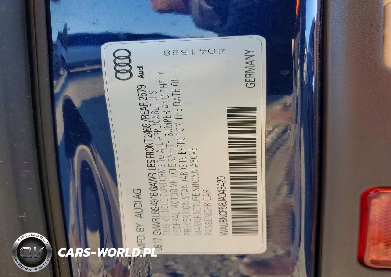 2018 Audi A5 Premium Plus VIN:WAUBNCF58JA048420 - 13