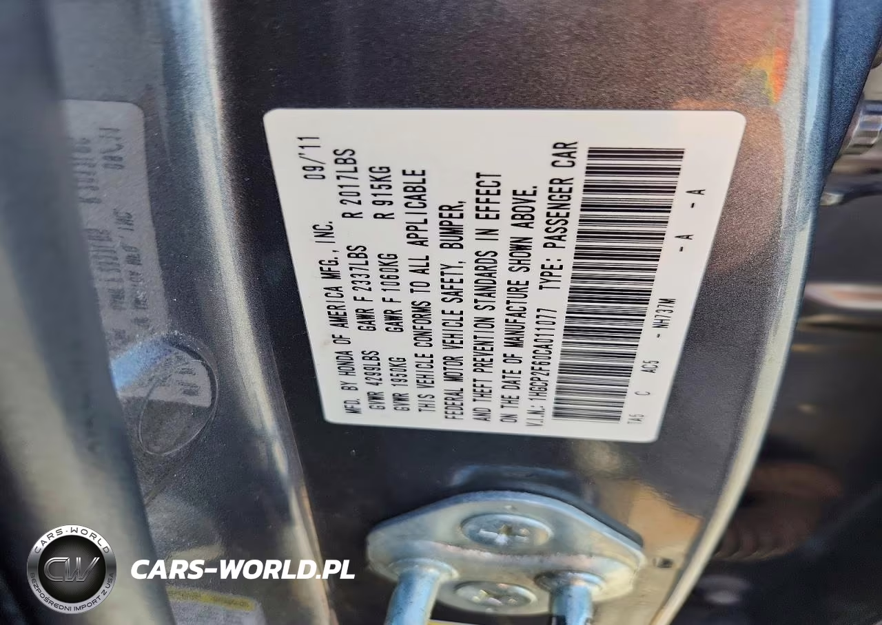 2012 Honda Accord Se VIN:1HGCP2F60CA011077 - 13