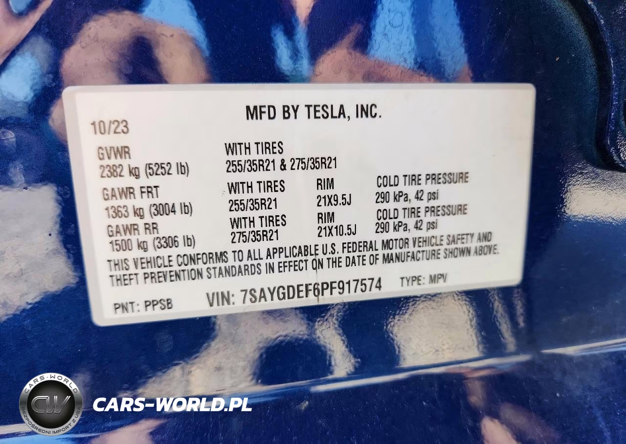 2023 Tesla Model Y VIN:7SAYGDEF6PF917574 - 13