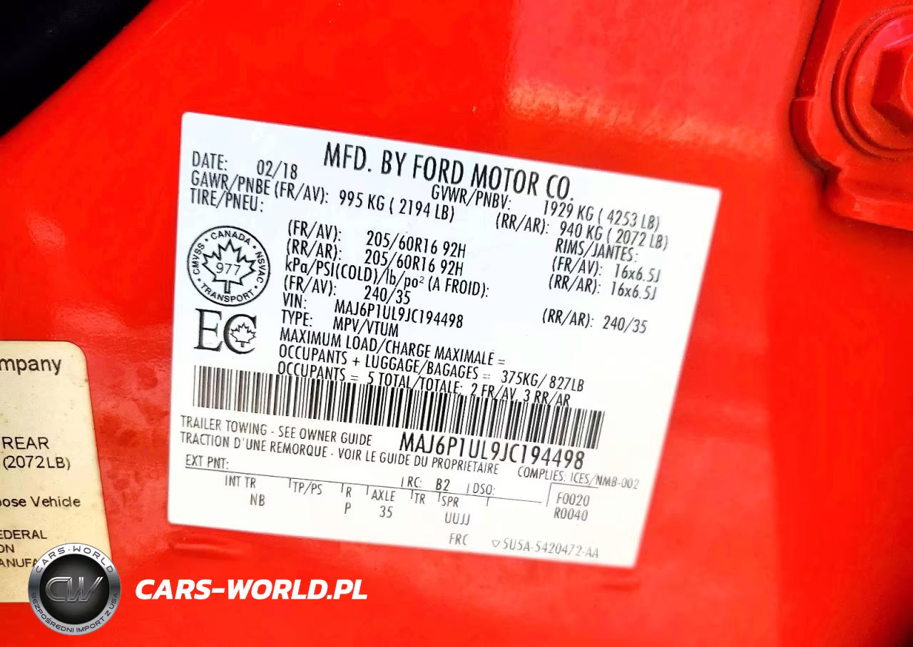 2018 Ford Ecosport Se VIN:MAJ6P1UL9JC194498 - 12