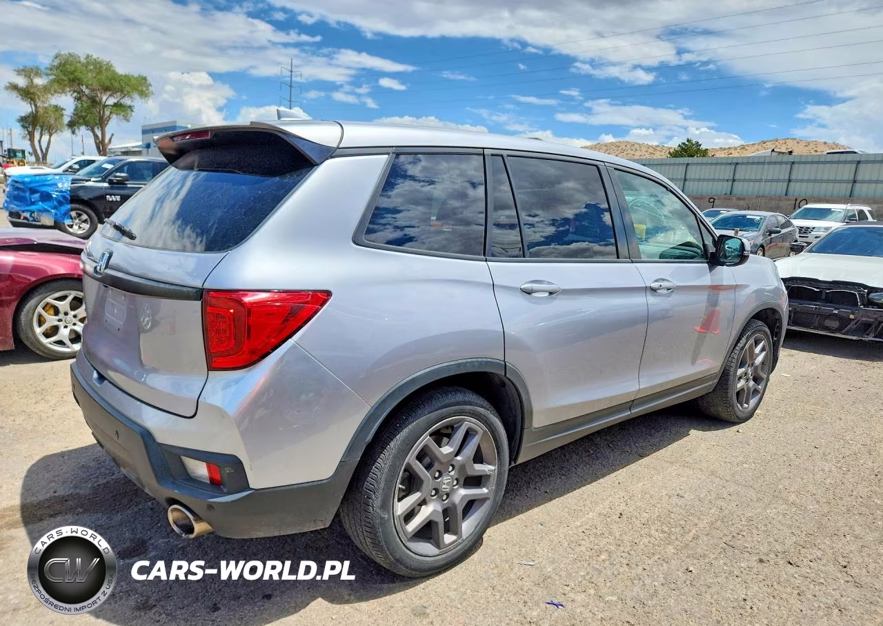 2022 Honda Passport Exl VIN:5FNYF7H55NB005827 - 3