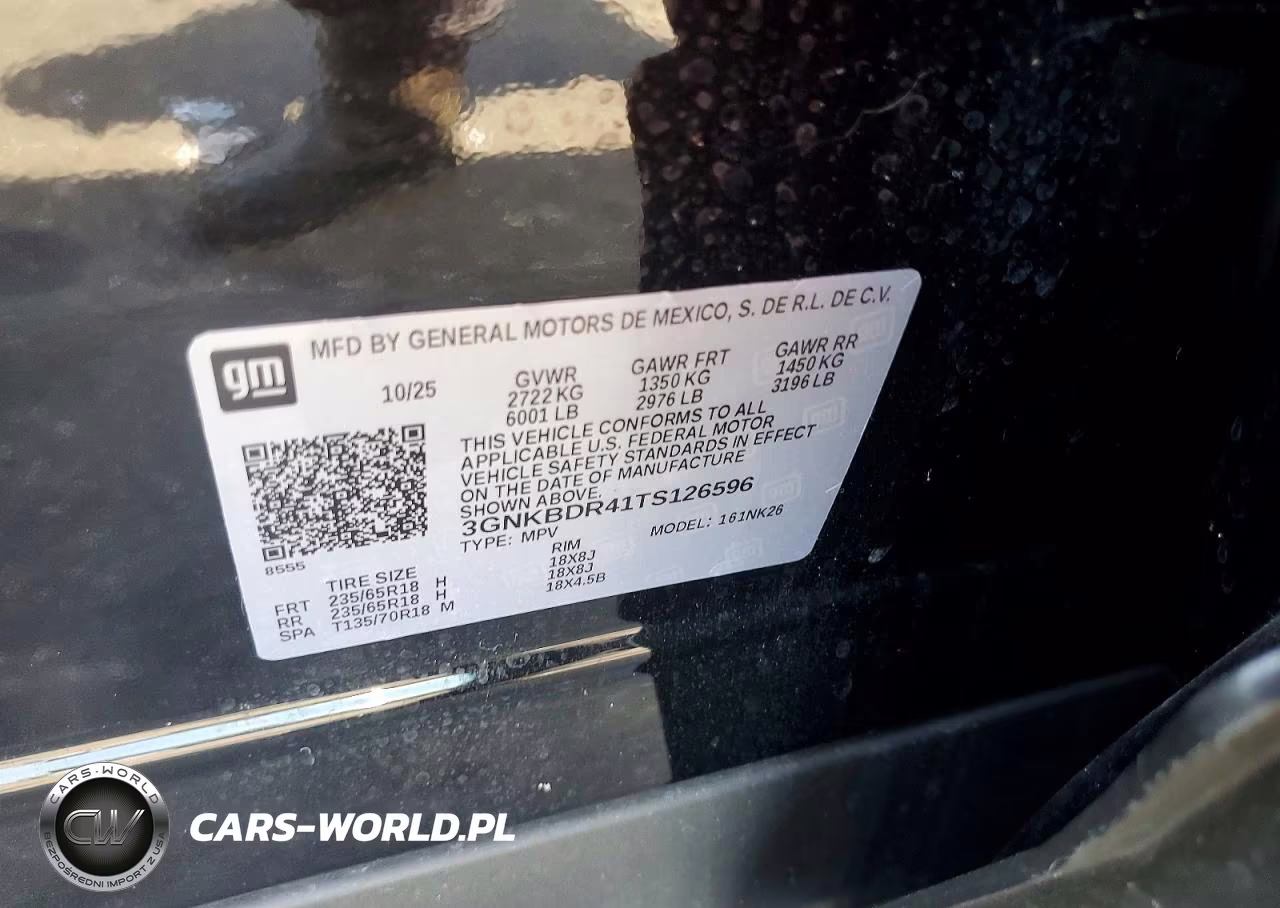 2026 Chevrolet Blazer 3Lt VIN:3GNKBDR41TS126596 - 13