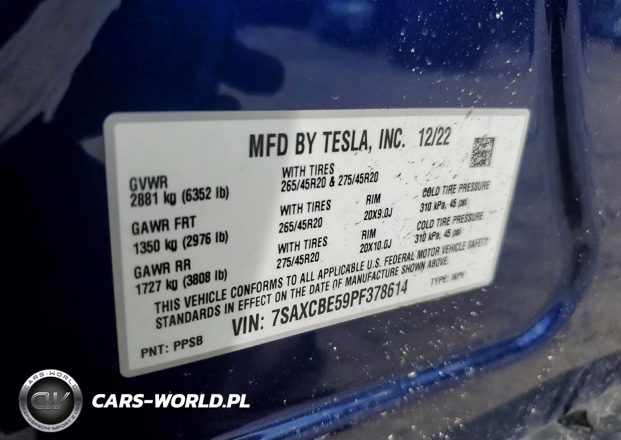 2023 Tesla Model X VIN:7SAXCBE59PF378614 - 12