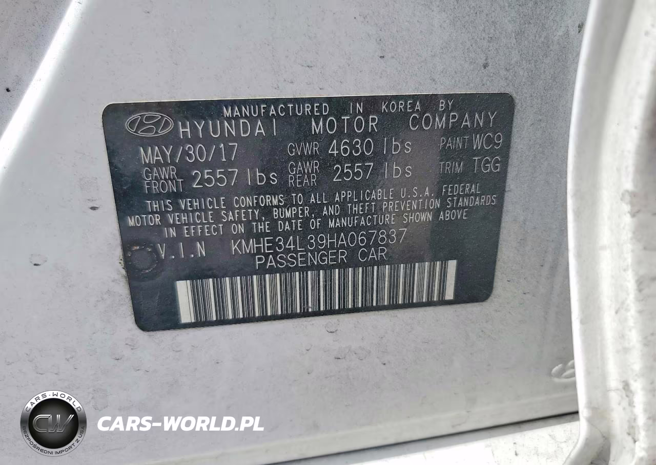 2017 Hyundai Sonata Hybrid Limited VIN:KMHE34L39HA067837 - 12