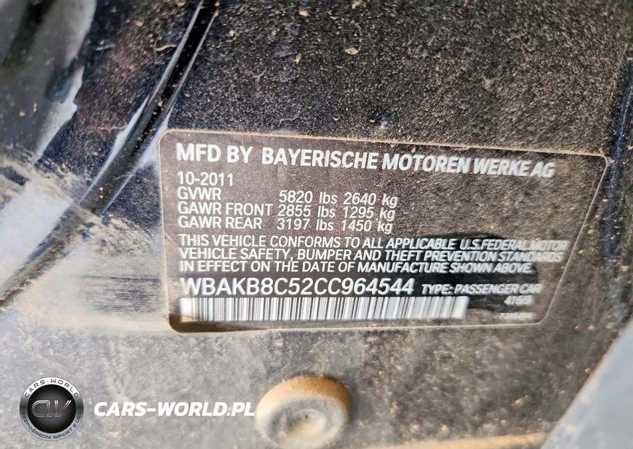 2012 BMW 750 Li VIN:WBAKB8C52CC964544 - 12