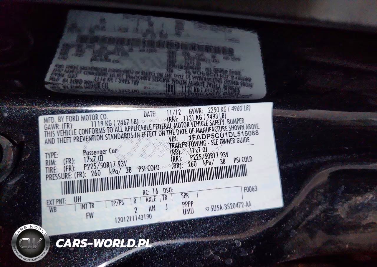 2013 Ford C-Max Premium VIN:1FADP5CU1DL515088 - 12