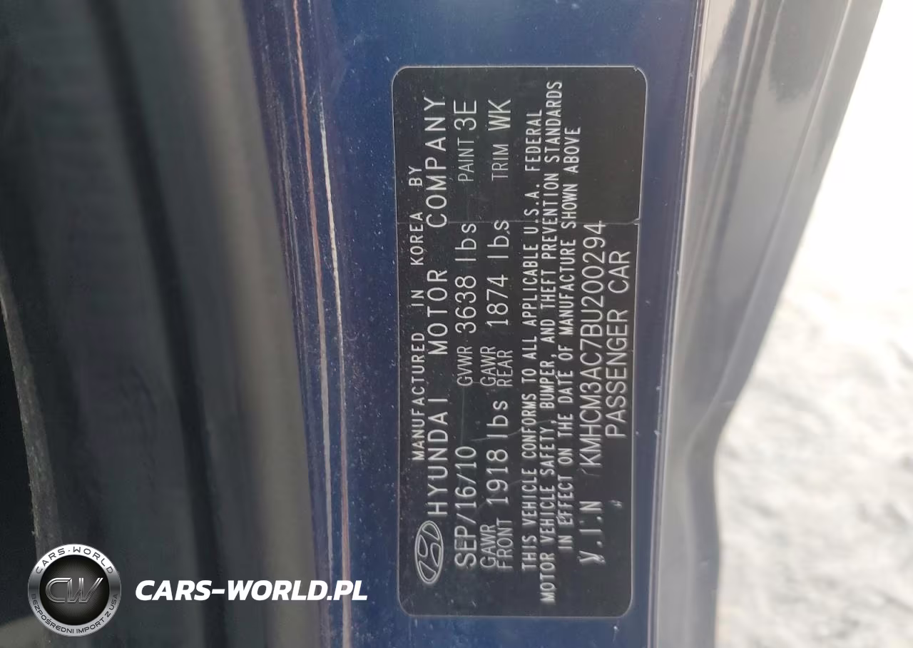 2011 Hyundai Accent Gl VIN:KMHCM3AC7BU200294 - 13