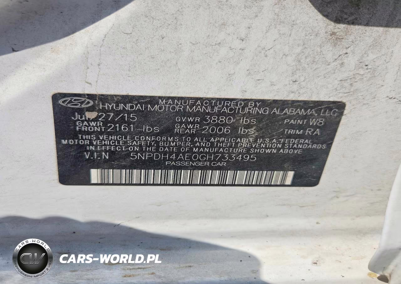 2016 Hyundai Elantra Se VIN:5NPDH4AE0GH733495 - 12