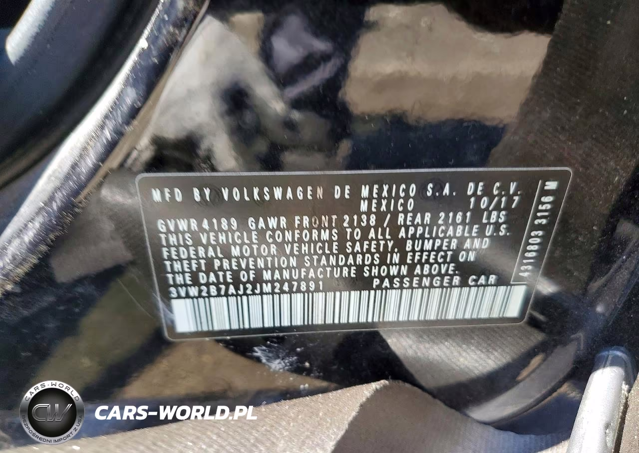2018 Volkswagen Jetta S VIN:3VW2B7AJ2JM247891 - 12