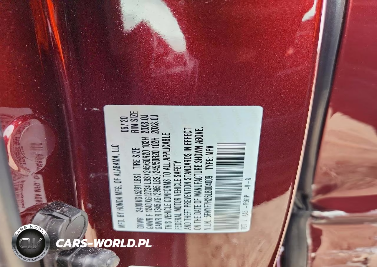 2020 Honda Passport Sport VIN:5FNYF7H26LB004009 - 14
