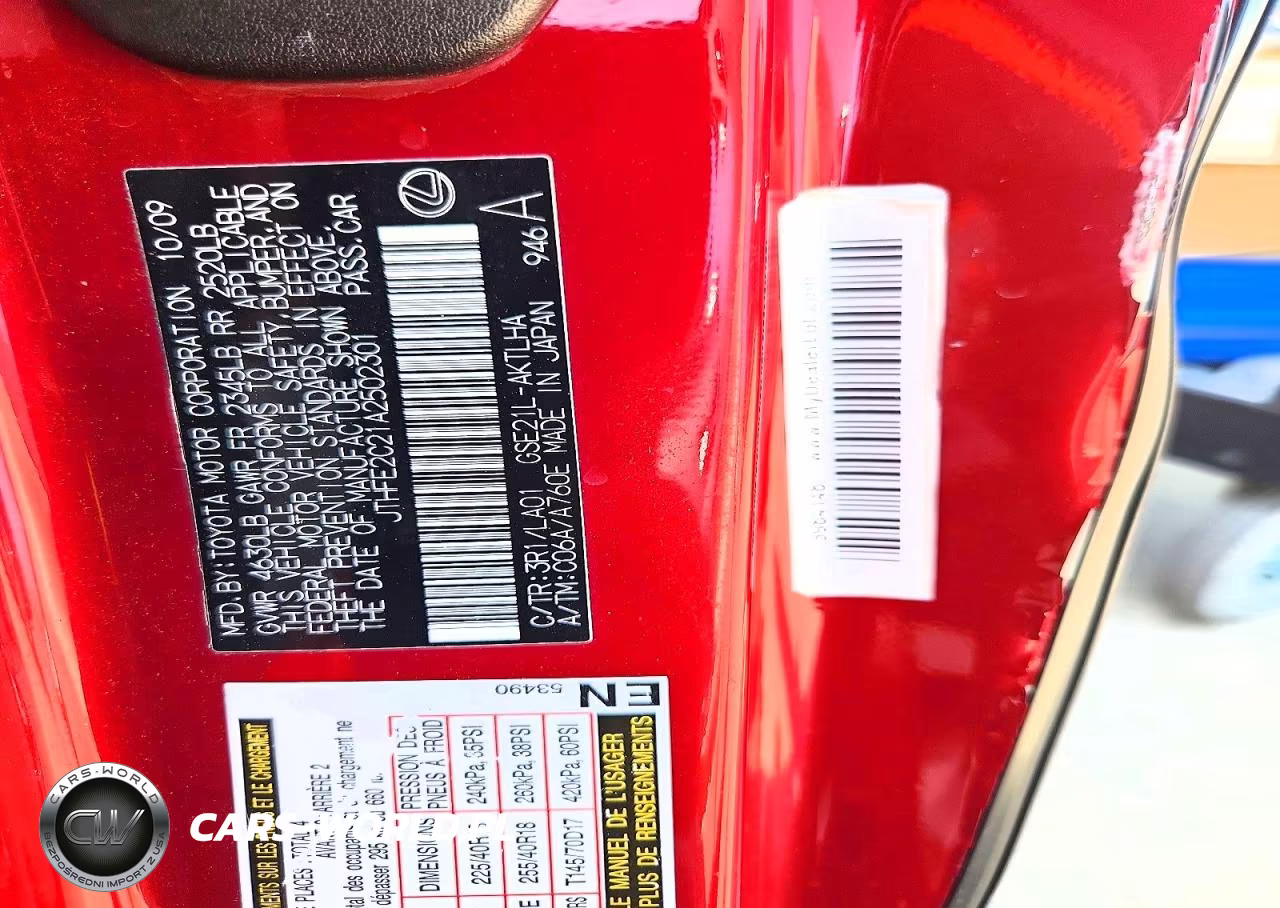 2010 Lexus Is 350 VIN:JTHFE2C21A2502301 - 12