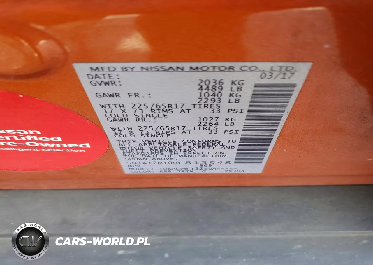 2017 Nissan Rogue S VIN:5N1AT2MT0HC813548 - 13