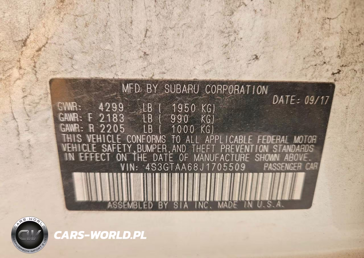 2018 Subaru Impreza VIN:4S3GTAA68J1705509 - 13