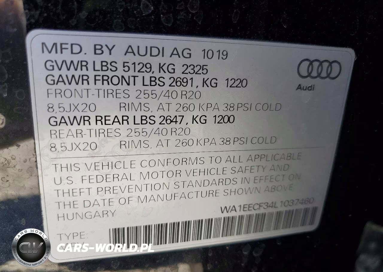 2020 Audi Q3 Premium Plus S-Line VIN:WA1EECF34L1037460 - 13