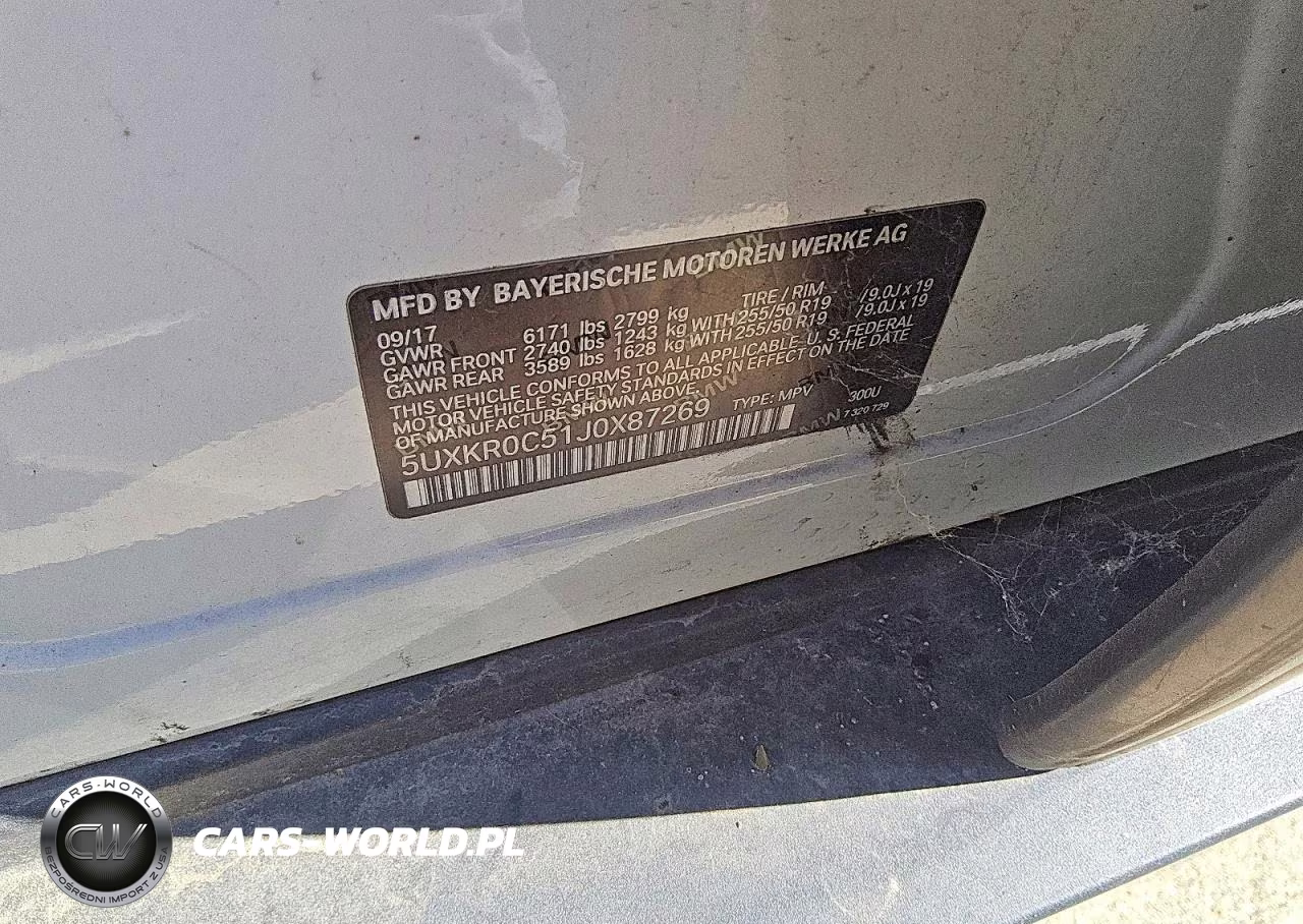 2018 BMW X5 xDrive35I VIN:5UXKR0C51J0X87269 - 13