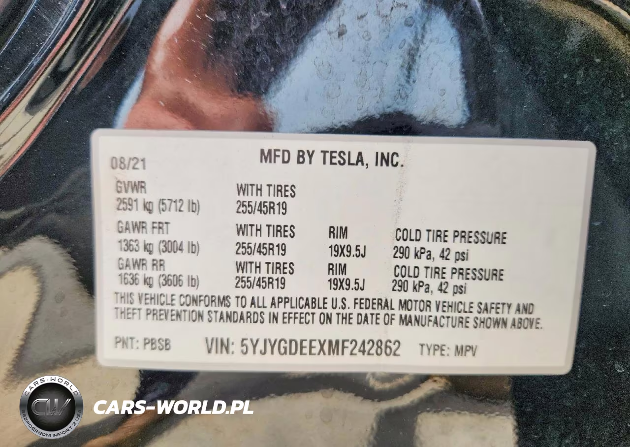 2021 Tesla Model Y VIN:5YJYGDEEXMF242862 - 12