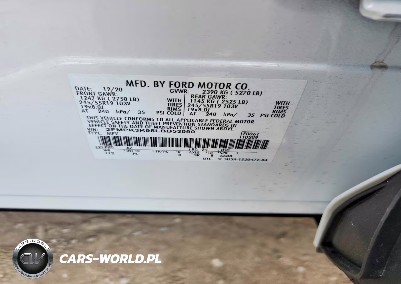 2020 Ford Edge Titanium VIN:2FMPK3K95LBB53090 - 13
