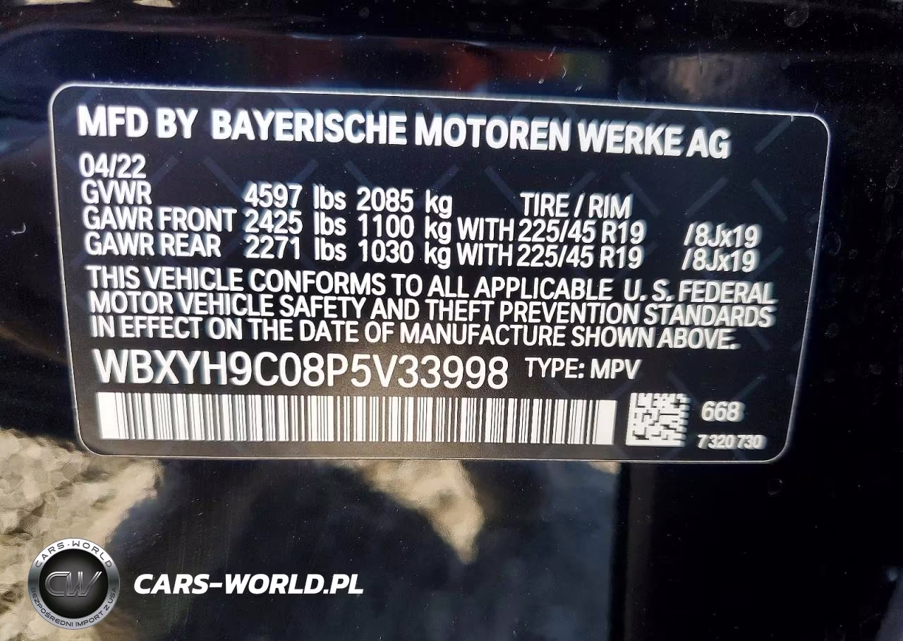 2023 BMW X2 Sdrive28I VIN:WBXYH9C08P5V33998 - 13