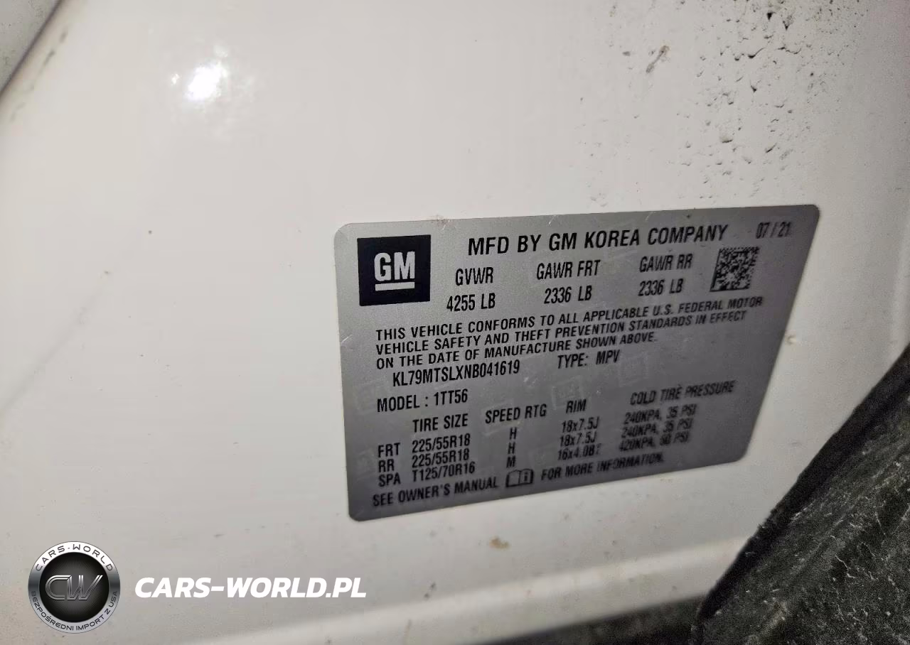 2022 Chevrolet Trailblazer Rs VIN:KL79MTSLXNB041619 - 13