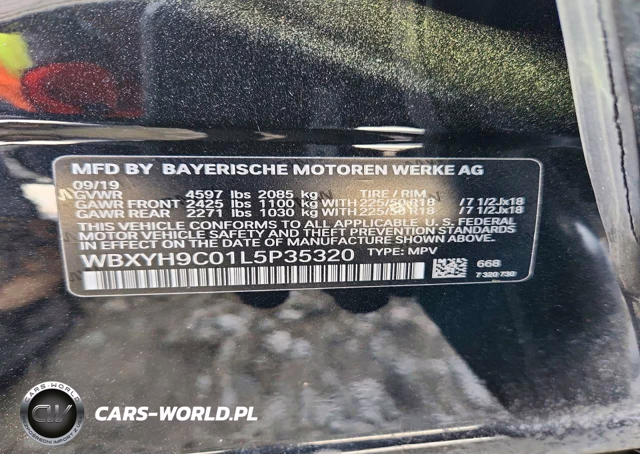 2020 BMW X2 Sdrive28I VIN:WBXYH9C01L5P35320 - 14